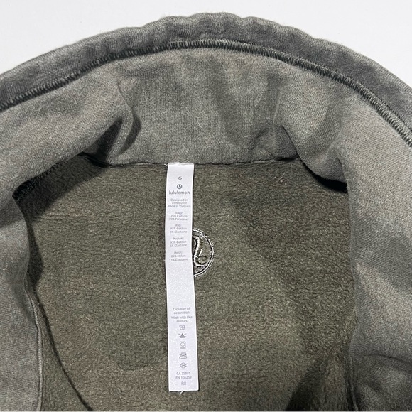 Lululemon full zip jacket olive green women’s size 6 - Picture 2 of 6